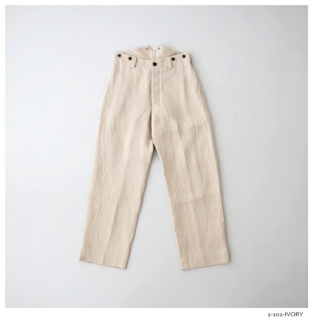 ナイジェルケーボンワークパンツヘンプツイル(80480850001)WORKPANTHEMPTWILLNigelCabourn(レディース)【2024春夏】*送料無料*【後払い決済不可】*