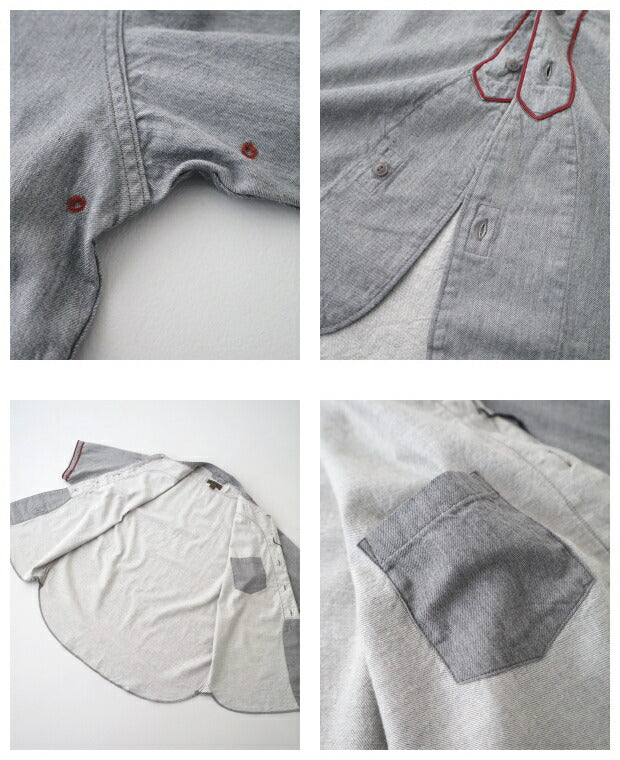 ナイジェルケーボンベースボールシャツショートスリーブタイプ2(80480011002)BASEBALLSHIRTS/STYPE2NigelCabourn(メンズ)【2024春夏】*送料無料*【後払い決済不可】*