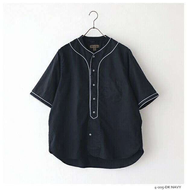 ナイジェルケーボンベースボールシャツショートスリーブタイプ2(80480011002)BASEBALLSHIRTS/STYPE2NigelCabourn(メンズ)【2024春夏】*送料無料*【後払い決済不可】*