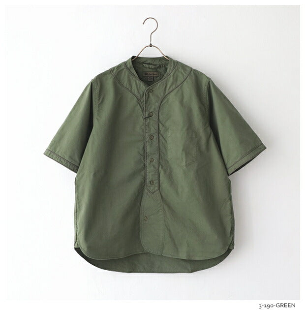 ナイジェルケーボンベースボールシャツショートスリーブタイプ2(80480011002)BASEBALLSHIRTS/STYPE2NigelCabourn(メンズ)【2024春夏】*送料無料*【後払い決済不可】*