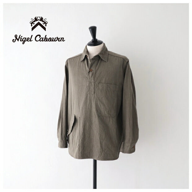 ナイジェルケーボンプルオーバーシャツ10ozデニム(80480010001)PULLOVERSHIRT10ozDENIMNigelCabourn(メンズ)【2024春夏】*送料無料*【後払い決済不可】*
