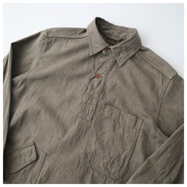 ナイジェルケーボンプルオーバーシャツ10ozデニム(80480010001)PULLOVERSHIRT10ozDENIMNigelCabourn(メンズ)【2024春夏】*送料無料*【後払い決済不可】*