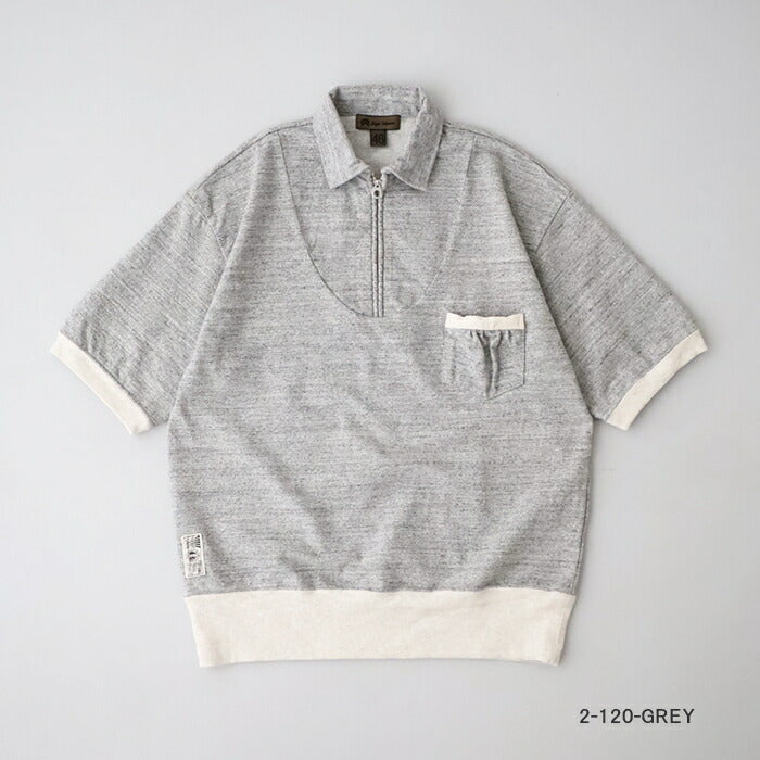 ナイジェルケーボンジップアップトレーニングシャツバンピー(80500021006)ZIP-UPTRANNINGSHIRTBUMPYNigelCabourn(メンズ)【2025春夏】*送料無料*【後払い決済不可】*