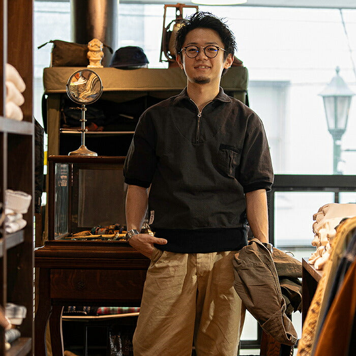 ナイジェルケーボンジップアップトレーニングシャツバンピー(80500021006)ZIP-UPTRANNINGSHIRTBUMPYNigelCabourn(メンズ)【2025春夏】*送料無料*【後払い決済不可】*