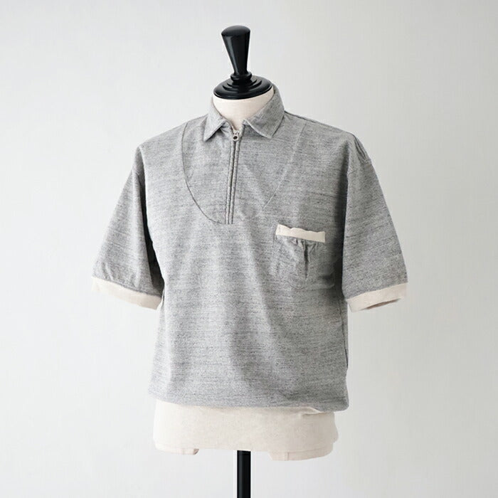ナイジェルケーボンジップアップトレーニングシャツバンピー(80500021006)ZIP-UPTRANNINGSHIRTBUMPYNigelCabourn(メンズ)【2025春夏】*送料無料*【後払い決済不可】*