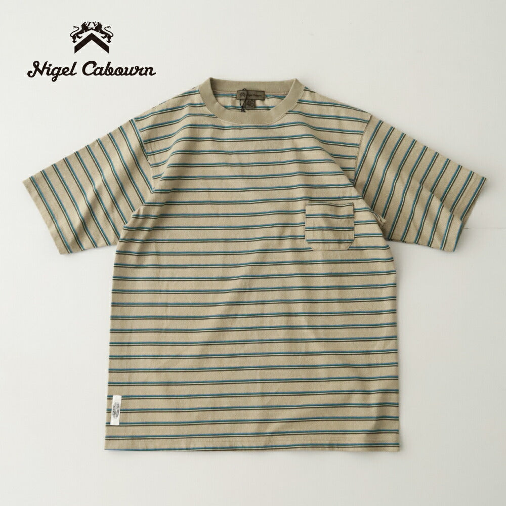 ナイジェルケーボン7.8オンスボーダーハーフスリーブTシャツ(80520021000)7.8ozBORDERH/ST-SHNigelCabourn(メンズ)【2026春夏】*送料無料*【後払い決済不可】*