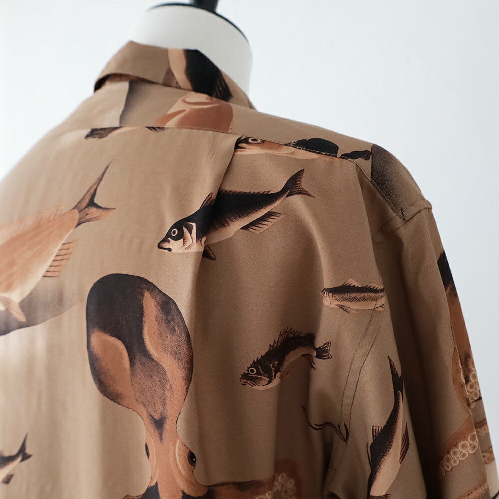 ナイジェルケーボンアロハシャツ-ギョグン(80520011005)ALOHASHIRTGYOGUNNigelCabourn(メンズ)【2026春夏】*送料無料*【後払い決済不可】*