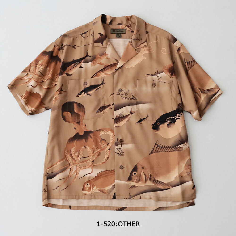ナイジェルケーボンアロハシャツ-ギョグン(80520011005)ALOHASHIRTGYOGUNNigelCabourn(メンズ)【2026春夏】*送料無料*【後払い決済不可】*