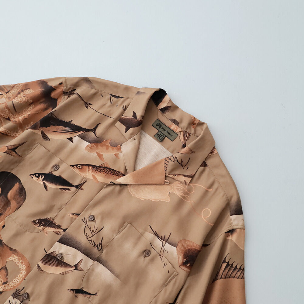 ナイジェルケーボンアロハシャツ-ギョグン(80520011005)ALOHASHIRTGYOGUNNigelCabourn(メンズ)【2026春夏】*送料無料*【後払い決済不可】*