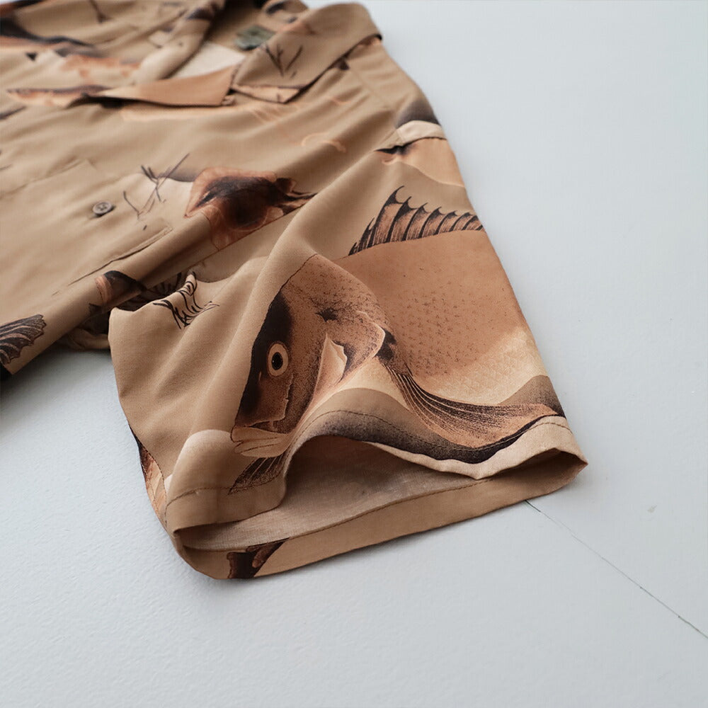 ナイジェルケーボンアロハシャツ-ギョグン(80520011005)ALOHASHIRTGYOGUNNigelCabourn(メンズ)【2026春夏】*送料無料*【後払い決済不可】*
