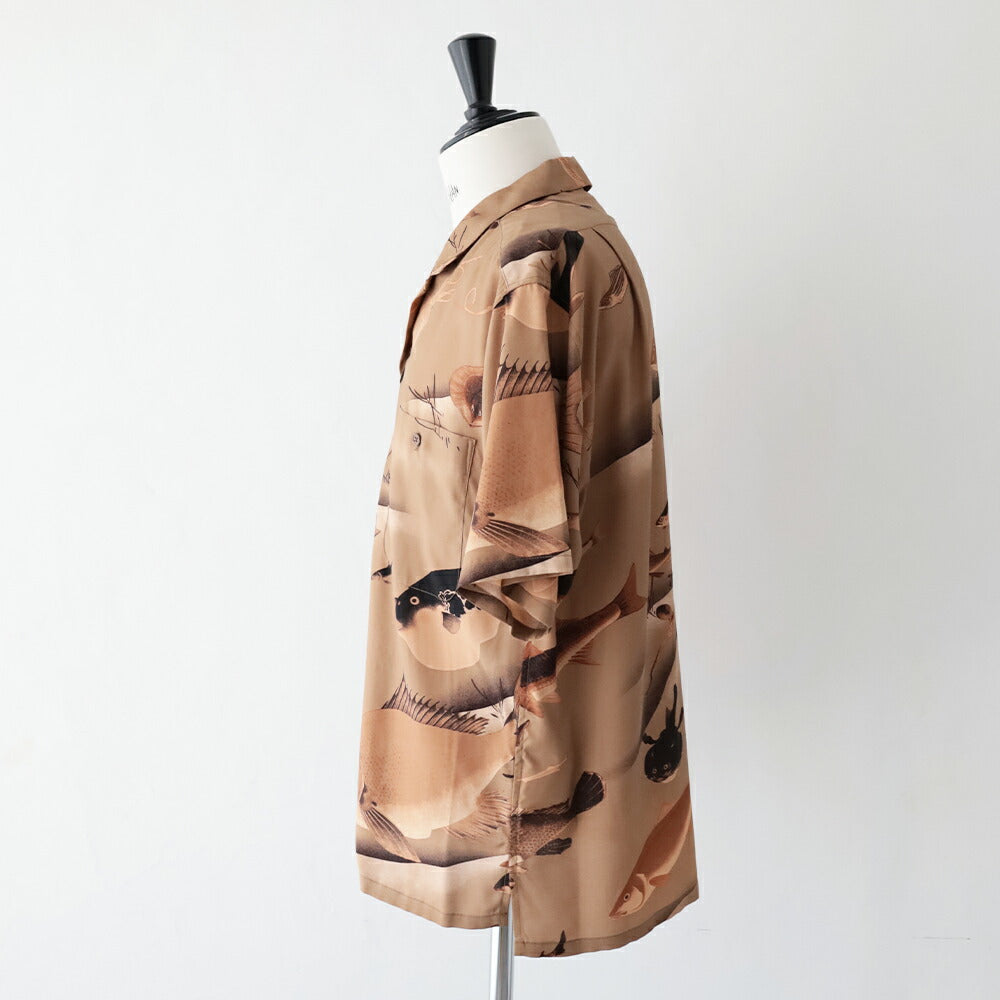 ナイジェルケーボンアロハシャツ-ギョグン(80520011005)ALOHASHIRTGYOGUNNigelCabourn(メンズ)【2026春夏】*送料無料*【後払い決済不可】*