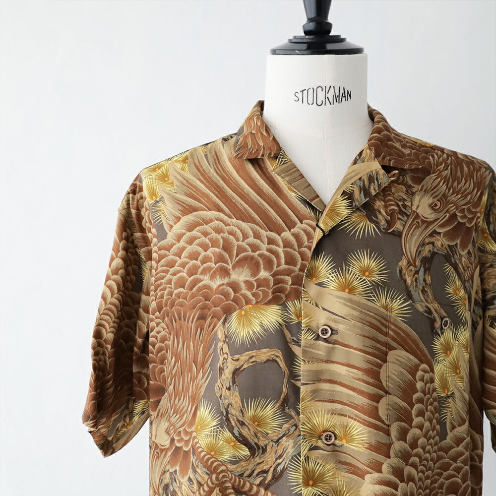 ナイジェルケーボンアロハシャツ-イーグル(80520011006)ALOHASHIRTEAGLENigelCabourn(メンズ)【2026春夏】*送料無料*【後払い決済不可】*