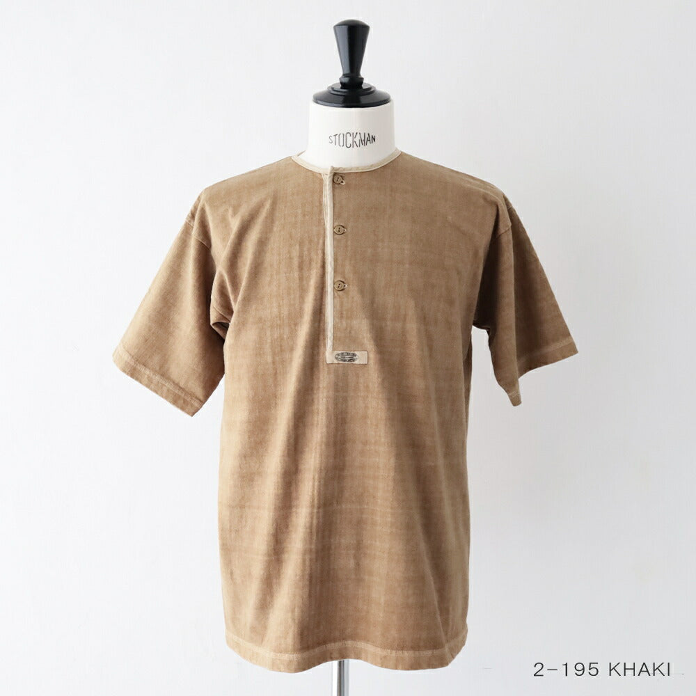 ナイジェルケーボン7.8オンスヘンリーネックTシャツ-ピグメント(80520021066)7.8ozHENLEYNECKSHMODIFYNigelCabourn(メンズ)【2026春夏】*送料無料*【後払い決済不可】*