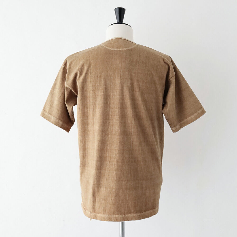 ナイジェルケーボン7.8オンスヘンリーネックTシャツ-ピグメント(80520021066)7.8ozHENLEYNECKSHMODIFYNigelCabourn(メンズ)【2026春夏】*送料無料*【後払い決済不可】*