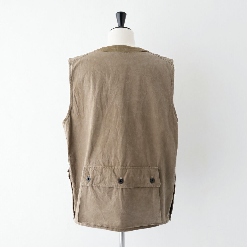 ナイジェルケーボンプルオーバーフィッシングベスト-リップストップ(80520070000)PULLOVERFISHINGVESTRIPSTOPNigelCabourn(メンズ)【2026春夏】*送料無料*【後払い決済不可】*