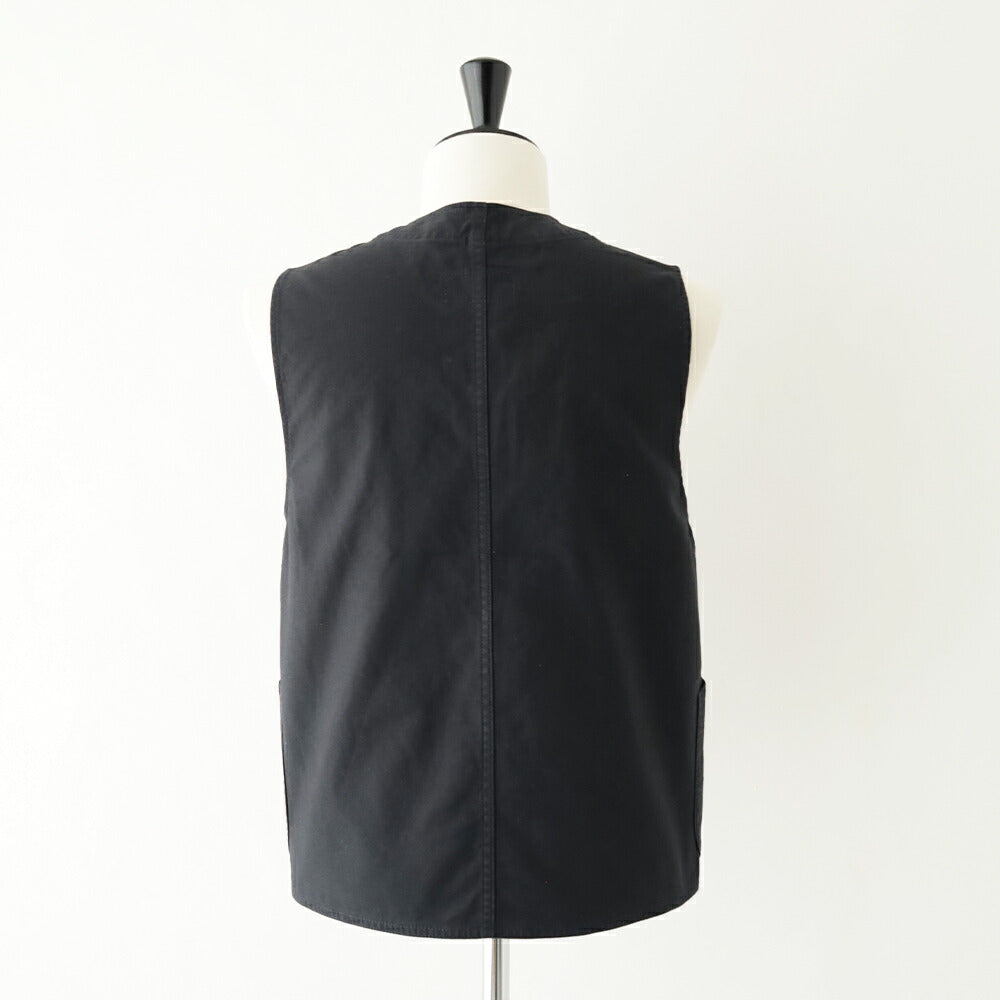ナイジェルケーボンワークスーツベスト-スラブサテン(80521370030)V01WORKSUITVESTSLUBSATEENNigelCabourn(メンズ)【2026春夏】*送料無料*【後払い決済不可】*