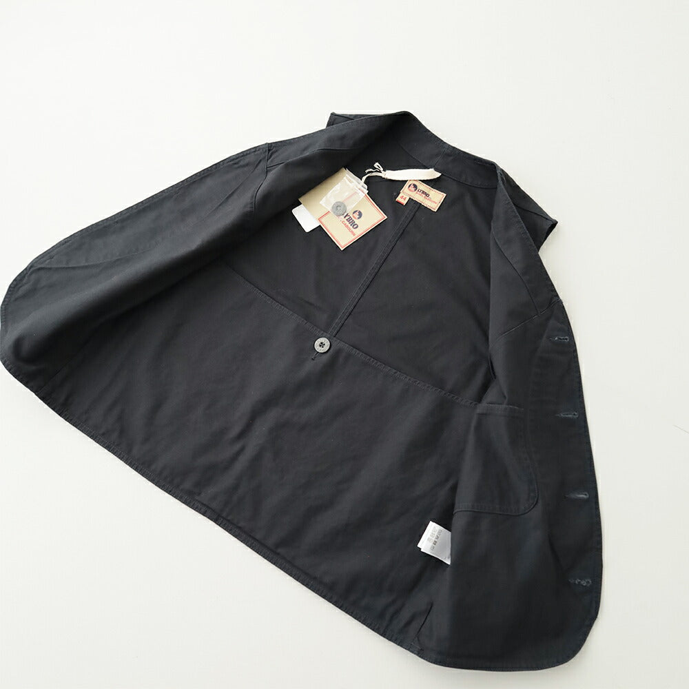 ナイジェルケーボンワークスーツベスト-スラブサテン(80521370030)V01WORKSUITVESTSLUBSATEENNigelCabourn(メンズ)【2026春夏】*送料無料*【後払い決済不可】*