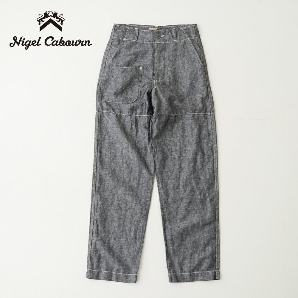 ナイジェルケーボンアングルドパンツ-リネンデニム(80521350020)PT02-02ANGLEDPTLINENDENIMNigelCabourn(メンズ)【2026春夏】*送料無料*【後払い決済不可】*