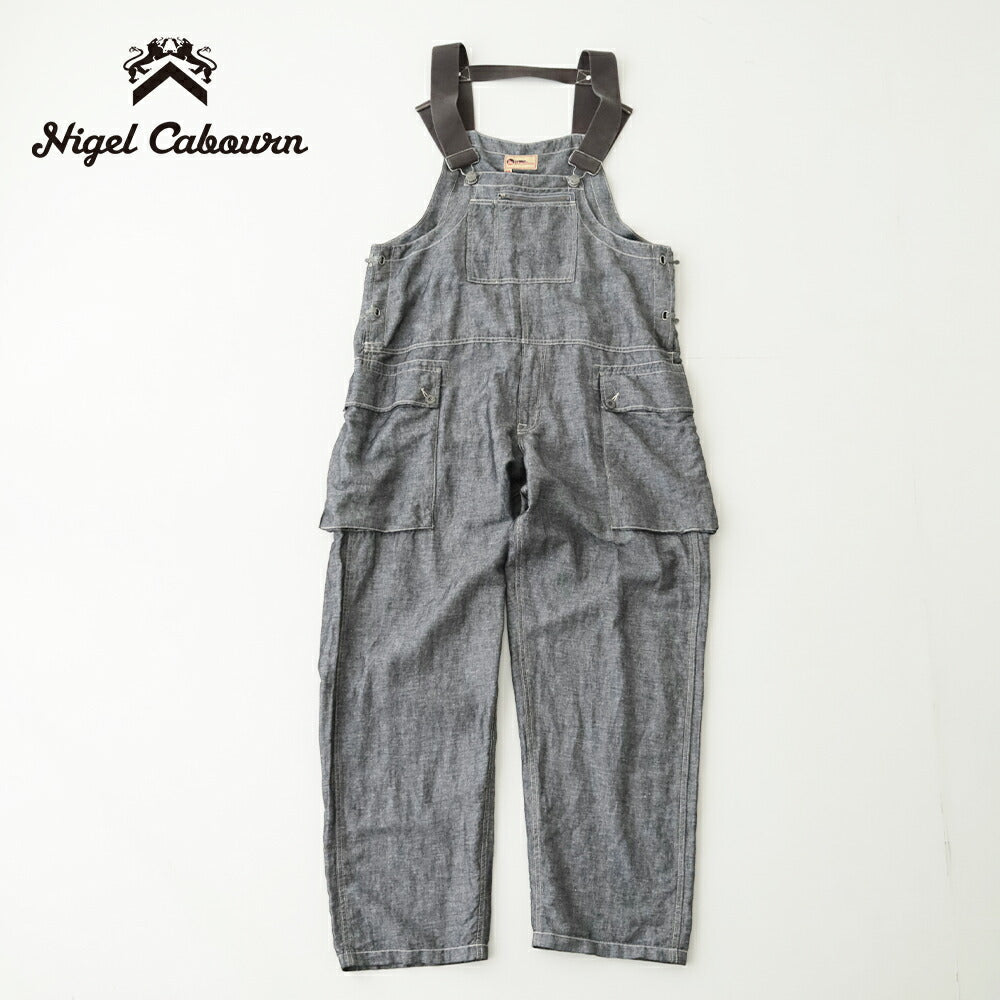 ナイジェルケーボンネイヴァルダンガリー-リネンデニム(80521350520)PT01NAVALDUNGAREELINENDENIMNigelCabourn(メンズ)【2026春夏】*送料無料*【後払い決済不可】*