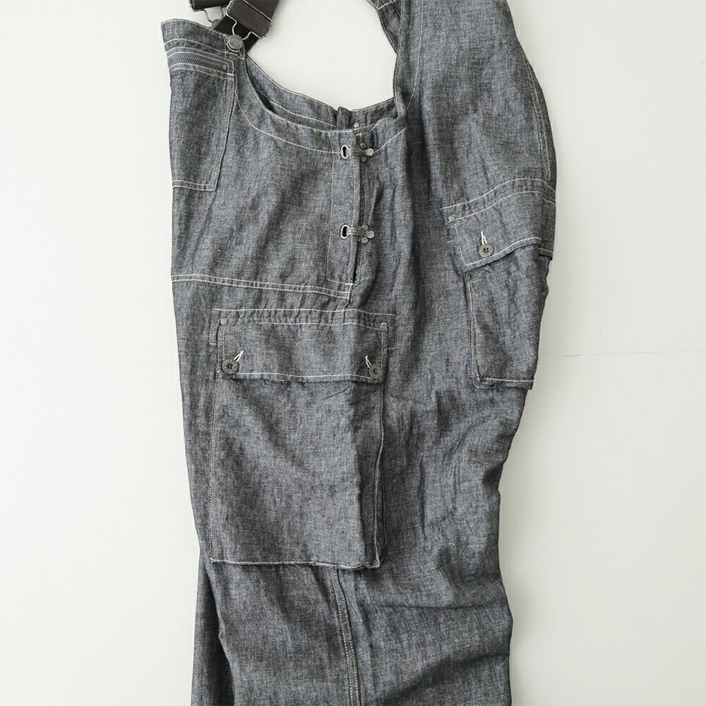 ナイジェルケーボンネイヴァルダンガリー-リネンデニム(80521350520)PT01NAVALDUNGAREELINENDENIMNigelCabourn(メンズ)【2026春夏】*送料無料*【後払い決済不可】*
