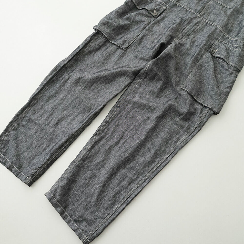 ナイジェルケーボンネイヴァルダンガリー-リネンデニム(80521350520)PT01NAVALDUNGAREELINENDENIMNigelCabourn(メンズ)【2026春夏】*送料無料*【後払い決済不可】*