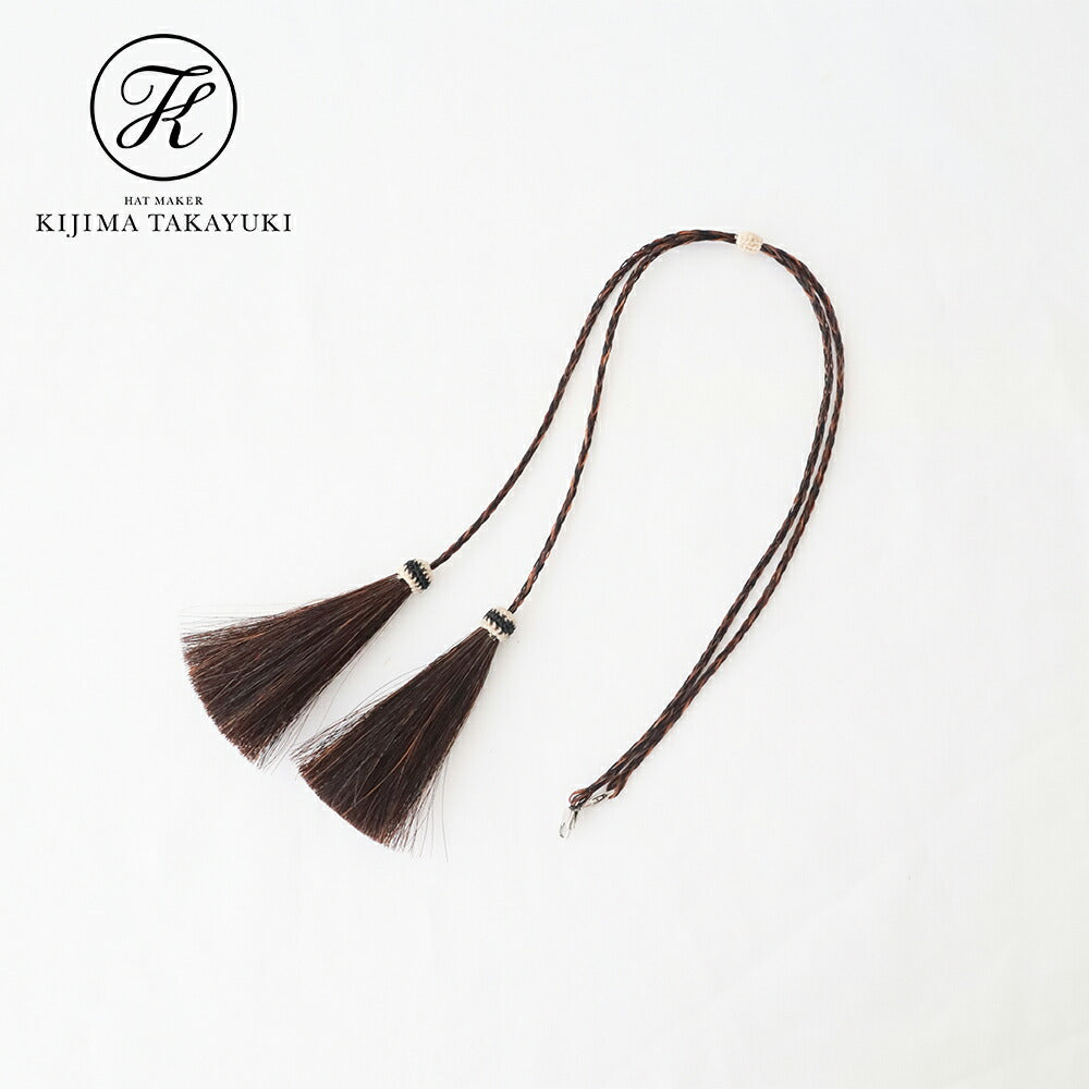 キジマタカユキ帽子用ストラップ(C-5)HORSEHAIRBRAIDCHINSTRAPKIJIMATAKAYUKI(小物)【2026春夏】*送料無料*【後払い決済不可】*