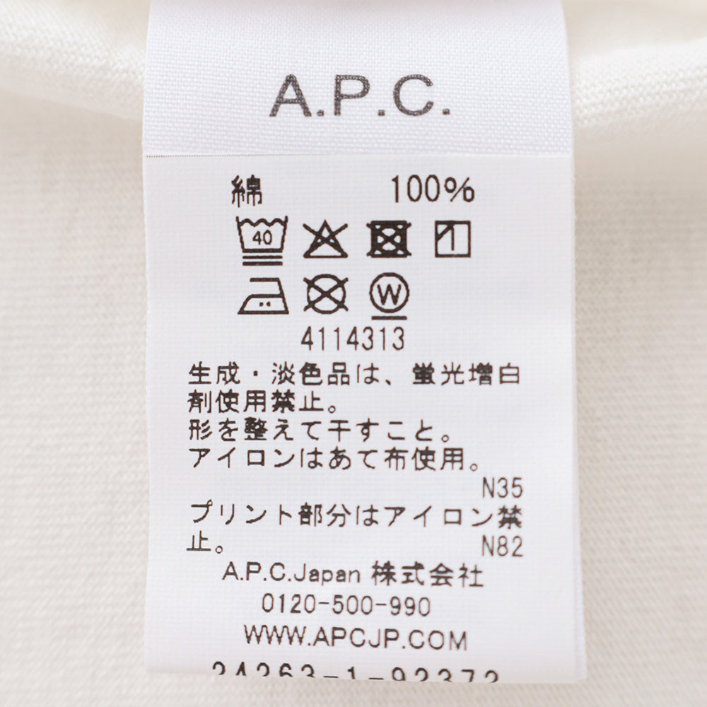 アー・ペー・セー <br> APC PRINTEMPS 26 Tシャツ<br>(24263192372) <br>A.P.C.(レディース/メンズ) <br>【2026春夏】
