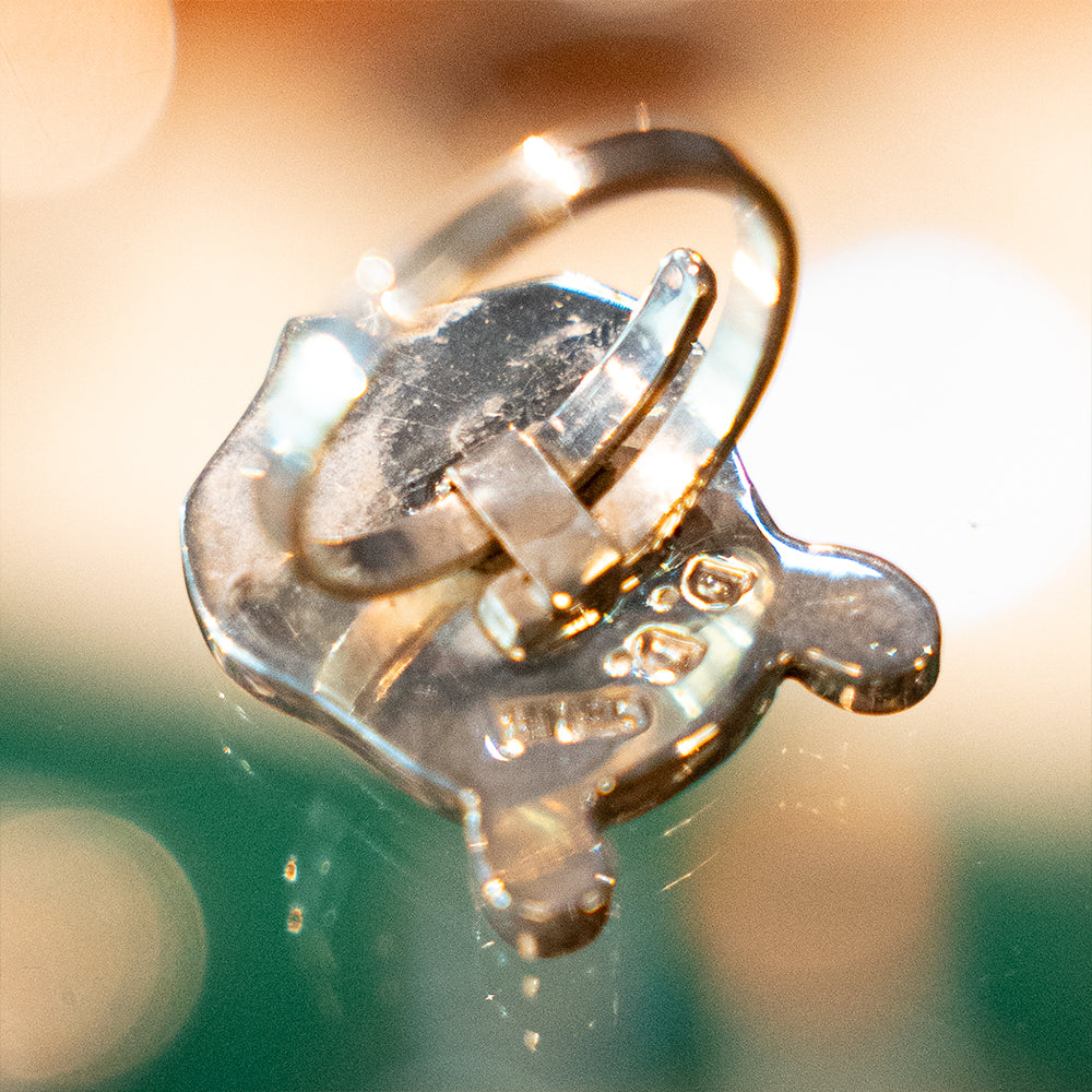 Zuni Inlay Faced Pooh Bear Adjustable Ring<br>【Don Dewa】<br>(RAY101705)