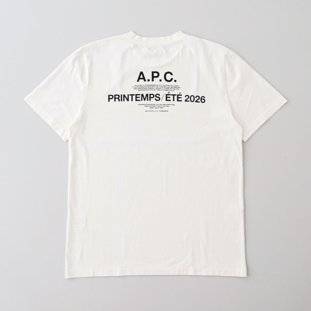アー・ペー・セー <br> APC PRINTEMPS 26 Tシャツ<br>(24263192372) <br>A.P.C.(レディース/メンズ) <br>【2026春夏】