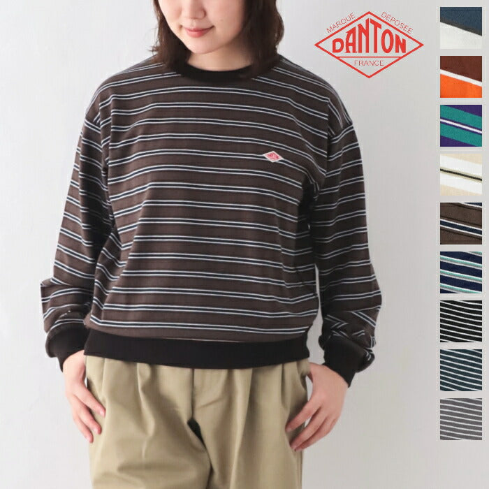 ダントンクルーネック長袖Tシャツ(DT-C0203TCB)T/COPENENDJERSEYSWEATT-SHIRTDANTON(レディース)【2023春夏】*送料無料*【後払い決済不可】*
