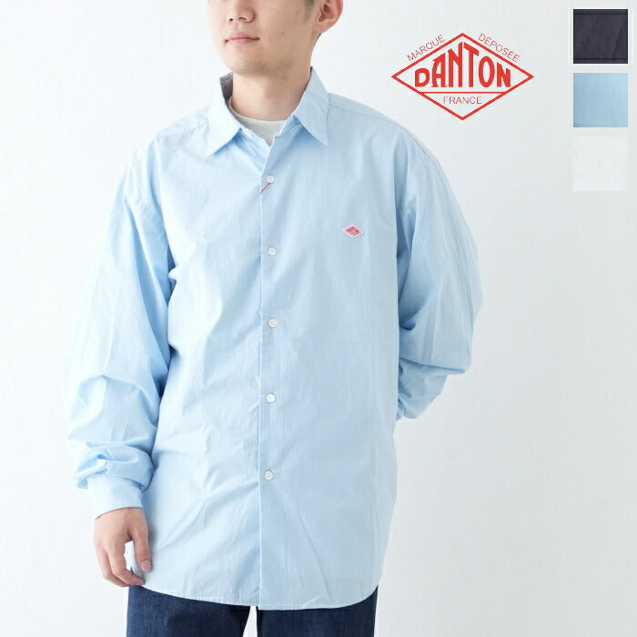 ダントンオックスフォードバンドカラーシャツ(JD-3607SOX)OXFORDBANDCOLLARSHIRTL/SDANTON(メンズ)【2023秋冬】*送料無料*【後払い決済不可】*