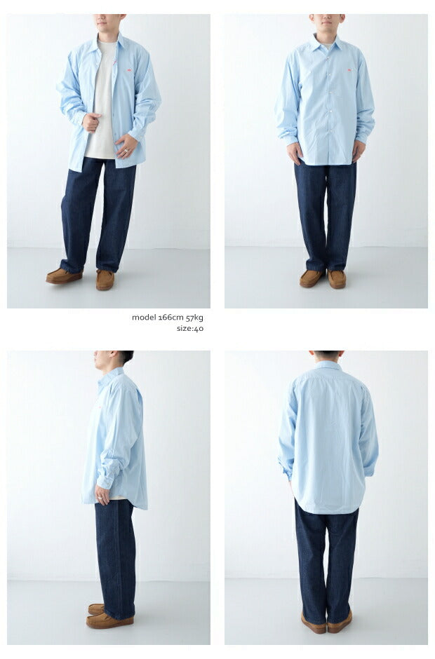 ダントンタイプライターパッカリングシャツ(DT-B0180TYF)TYPEWRITERPUCKERINGSHIRTDANTON(メンズ)【2023秋冬】*送料無料*【後払い決済不可】*